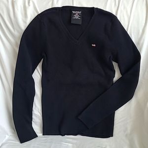 Ralph Lauren black V neck sweater